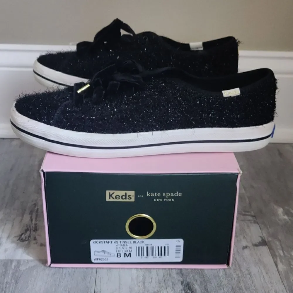 Kate Spade fuzzy Keds